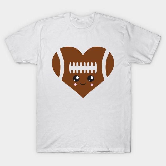 I Love Football Emoji T-Shirt-TOZ